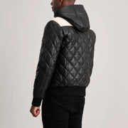 Authentic Sheepskin Leather with Semi-Aniline Finish Grain Texture &amp; Heavy-Duty Seam Stitching Detail