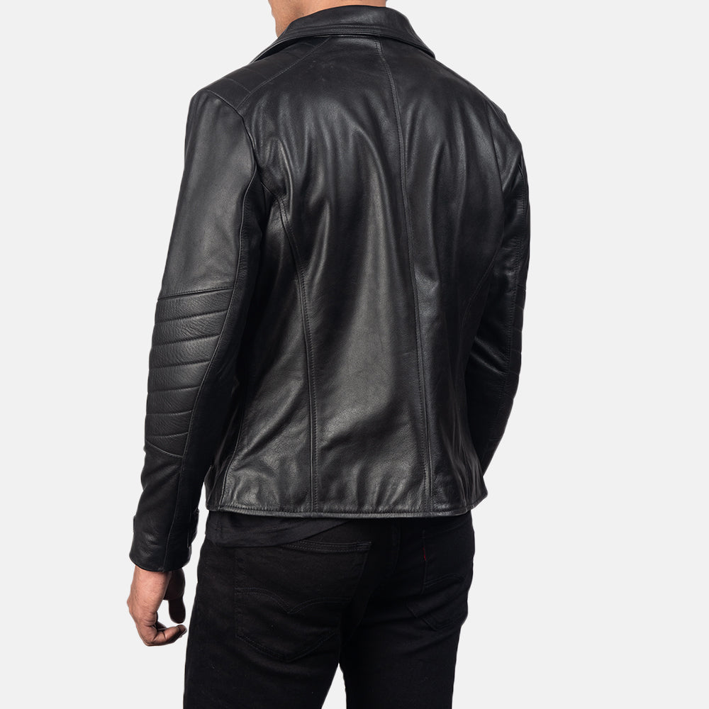 Authentic Cowhide Leather with Semi-aniline Finish Grain Texture &amp; Heavy-Duty Seam Stitching Detail