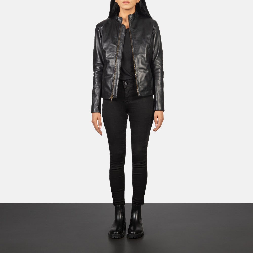 Rumella Leather Biker Jacket – alternate product view 3