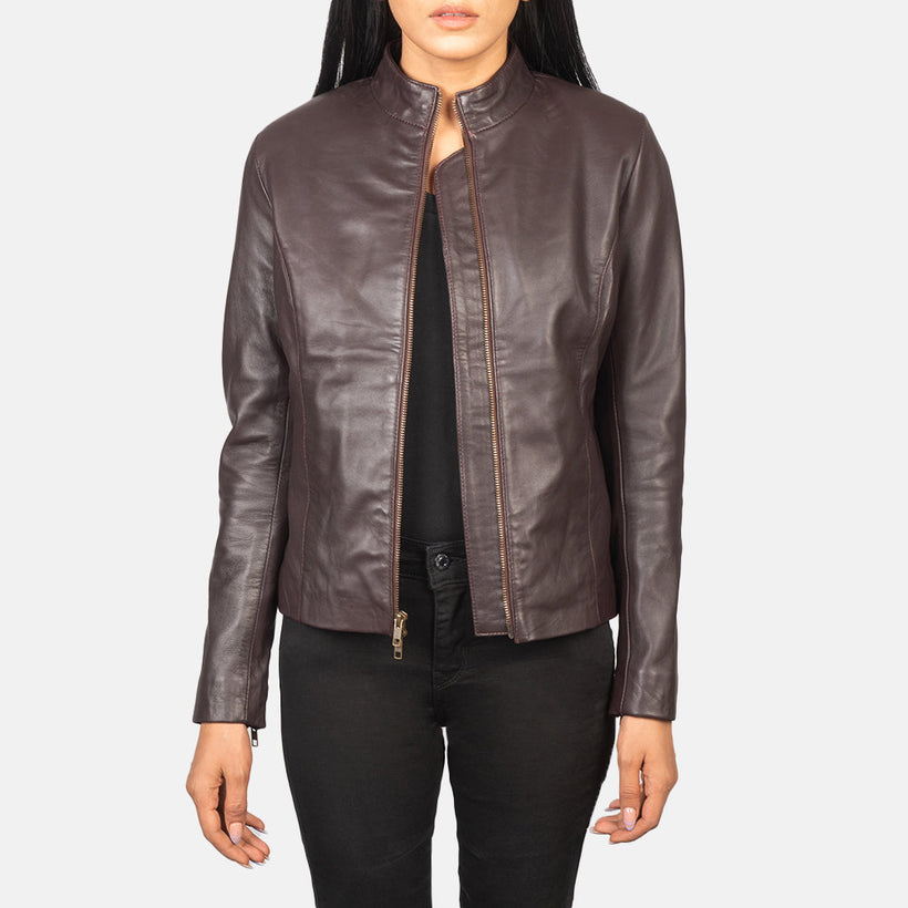 Rumella Leather Biker Jacket