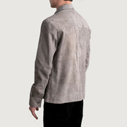 Authentic Goatskin Suede with Suede Finish Grain Texture &amp; Heavy-Duty Seam Stitching Detail