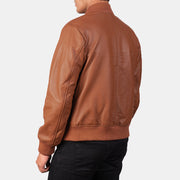 Authentic Sheepskin Leather with Semi-aniline Finish Grain Texture &amp; Heavy-Duty Seam Stitching Detail