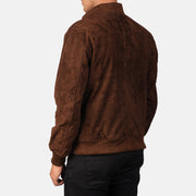 Authentic Goatskin Suede with Suede Finish Grain Texture &amp; Heavy-Duty Seam Stitching Detail