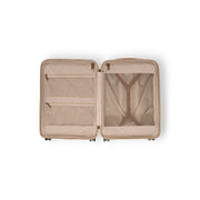 Tailored Rib Cuffs &amp; Hem Craftsmanship Construction Detail on Hand Luggage Suitcase Front Pocket Zuna