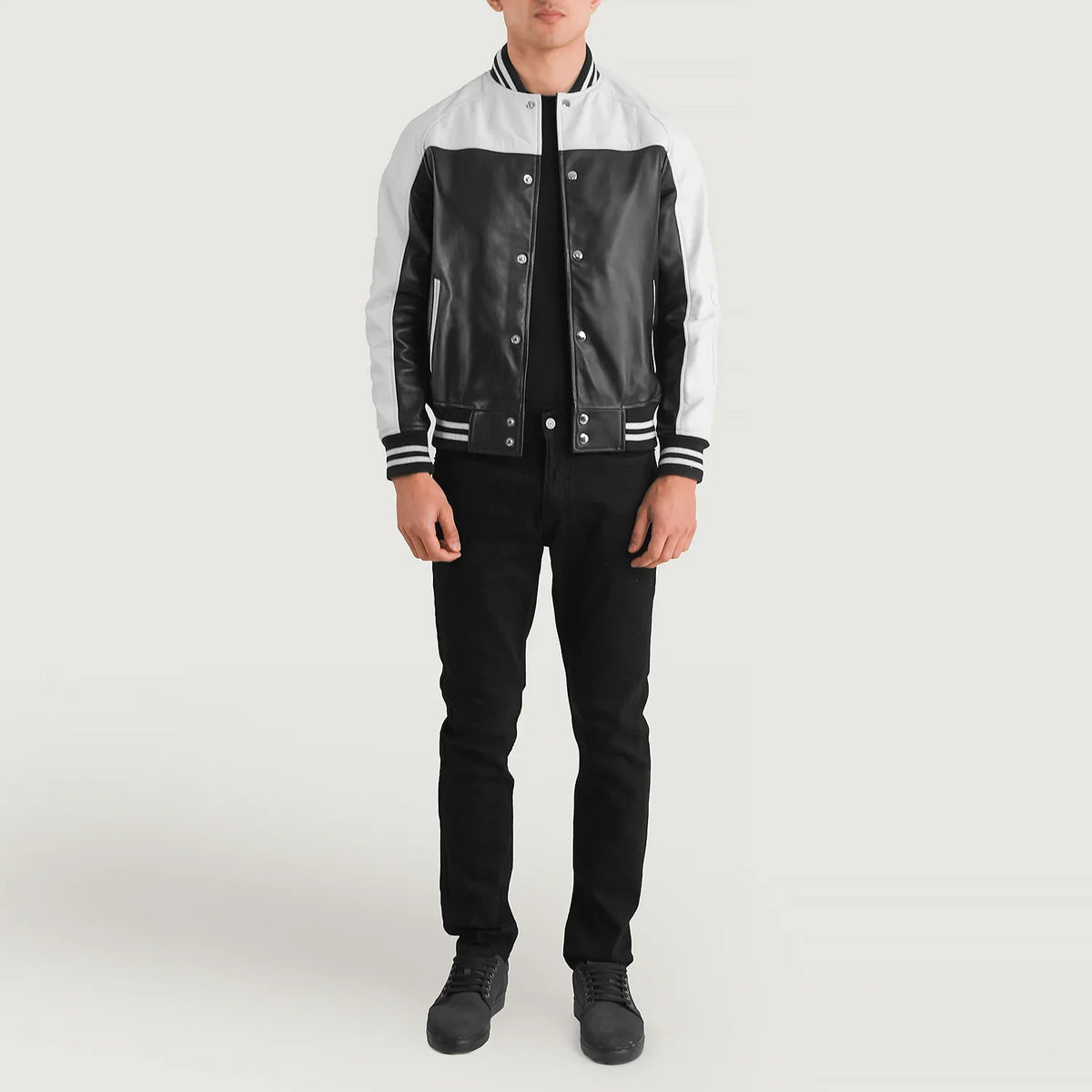 Terrance Black Varsity Jacket – alternate product view 3