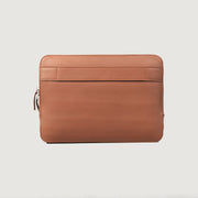 
The Baxter Brown Leather Laptop Sleeve For Men & Women - Lateral Side Profile View Showing Sleeve Cut & Athletic Taper Fit