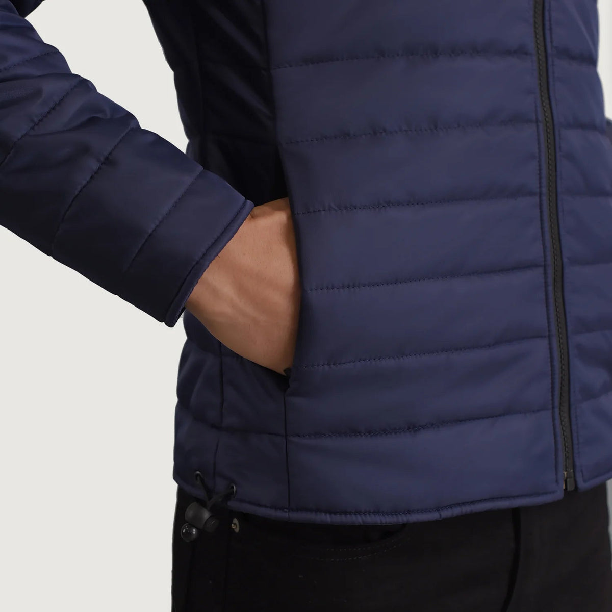 Interior View Showing Quilted Viscose Lining &amp; Dual Inside Utility Storage Pockets
