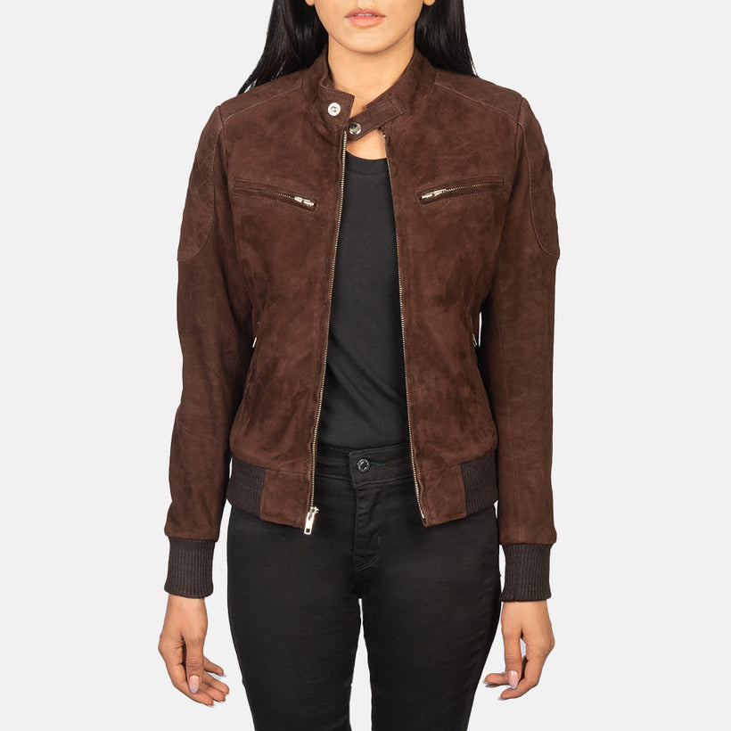 Zenna Leather Bomber Jacket