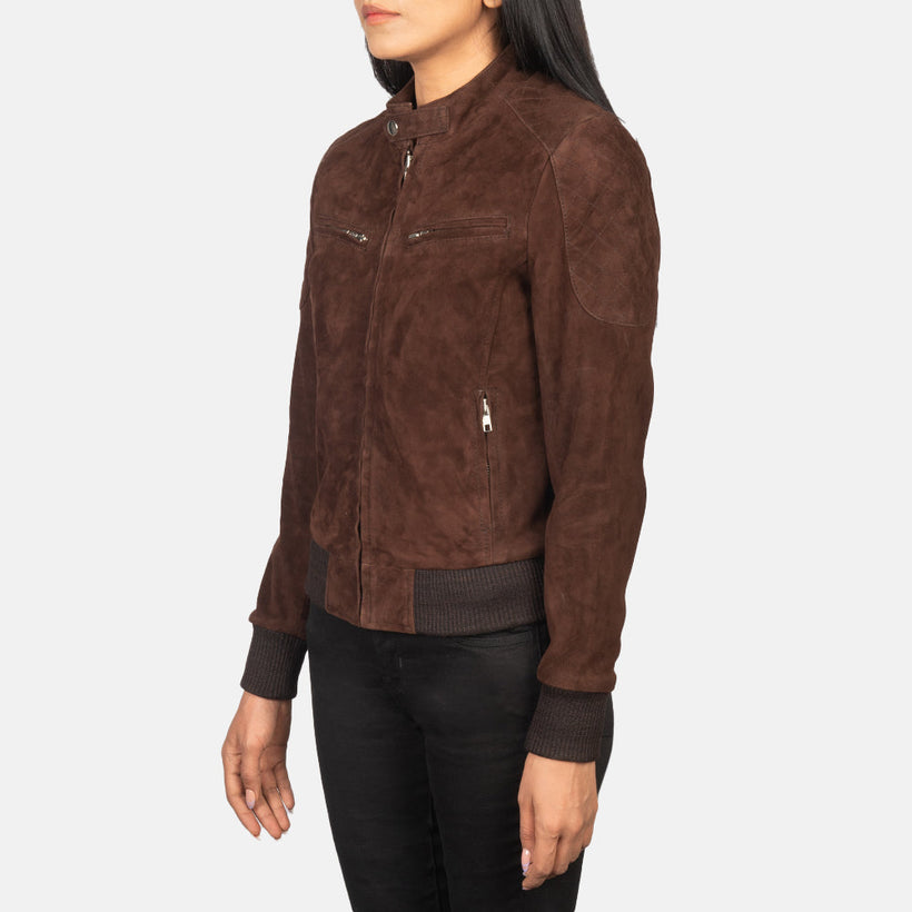 Zenna Leather Bomber Jacket
